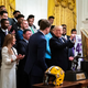 Trump with National Champs LSU earlier this year. This season’s champ may well be slapped with an asterisk, and the President has only himself to blame.